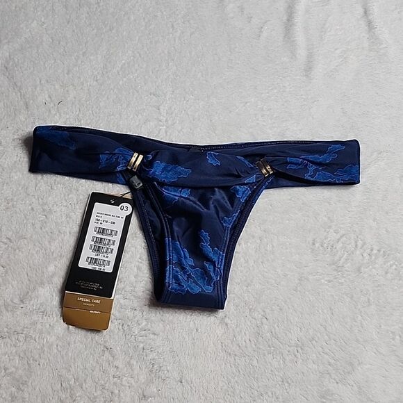 NWT VIX Paulahermanny Bia Tube Bottom Color Quizas Indigo Size XS - Picture 4 of 11